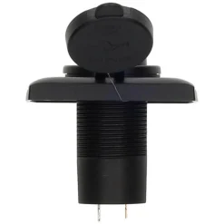 Haba C-line Power Line 2x USB-C PD 36W lader wandcontactdoos met klep black< Camping Elektra