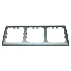 Haba C-line 3-voudig afdekraam zilver< Schakelmateriaal