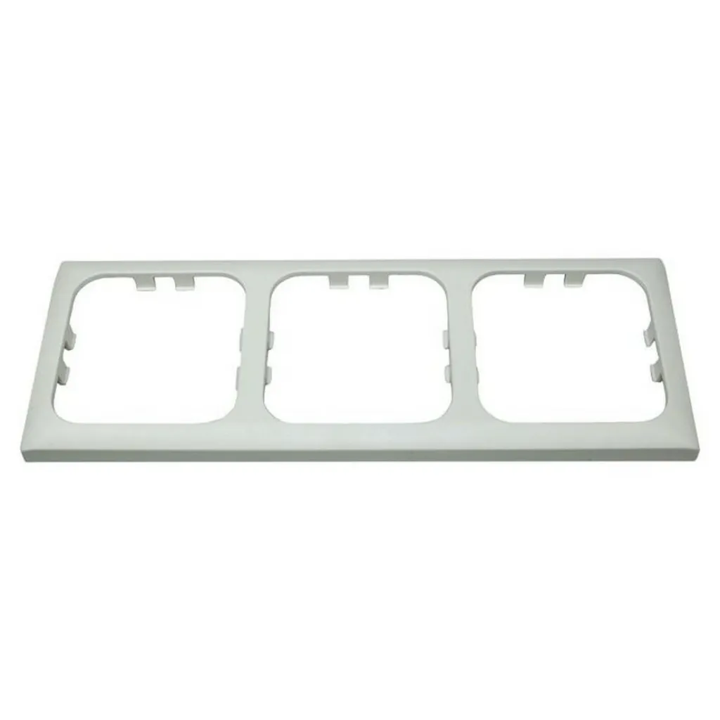 Schakelmateriaal-Haba C-line 3-voudig afdekraam wit