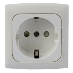 Haba C-line wandcontactdoos wit< Camping Elektra