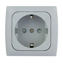 Haba C-line wandcontactdoos grijs< Camping Elektra