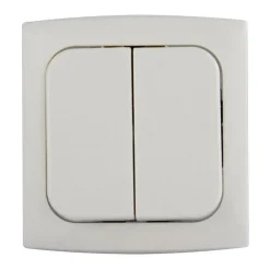 Schakelmateriaal-Haba C-line wipschakelaar dubbel wit