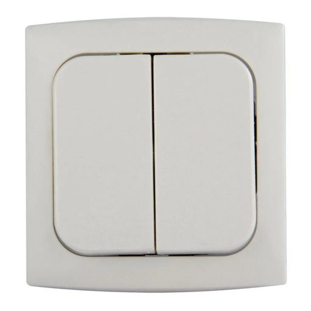 Schakelmateriaal-Haba C-line wipschakelaar dubbel wit