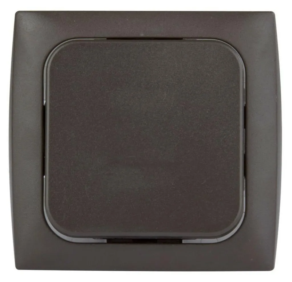 Schakelmateriaal-Haba C-line wipschakelaar bruin