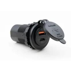Camping Elektra-Haba Powerline dubbele inbouw USB snellader QC3.0 +  QC4.0