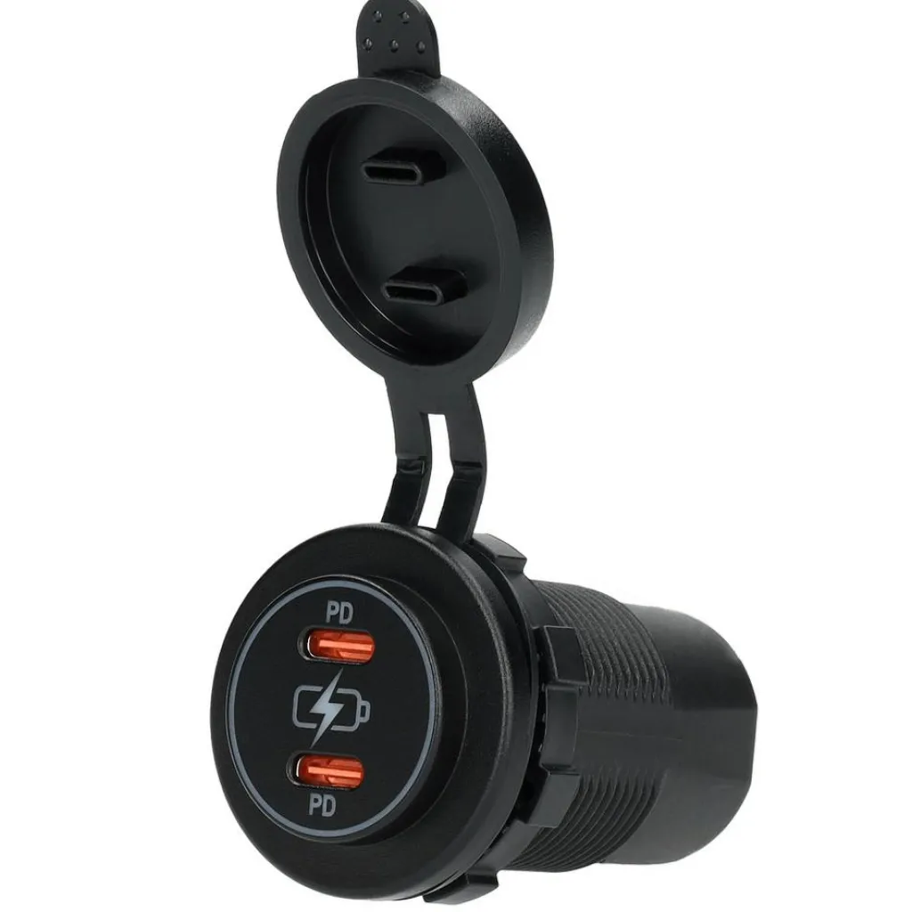 Camping Elektra-Haba Powerline dubbele USB-C snellader 36W