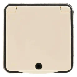 Camping Elektra-Haba wandcontactdoos 230 volt beige