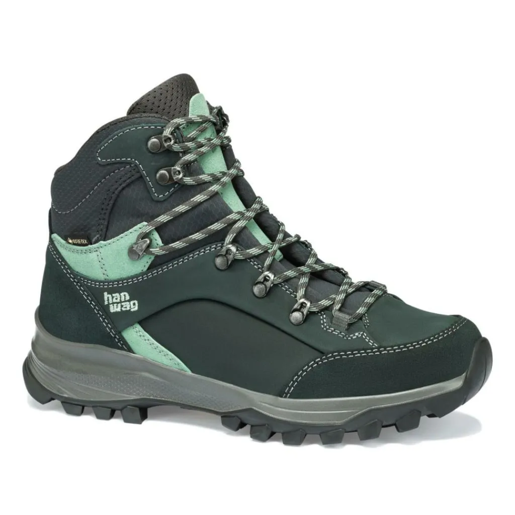 Wandelschoenen|Wandelschoenen-Hanwag Banks Lady GTX wandelschoenen dames petrol mint