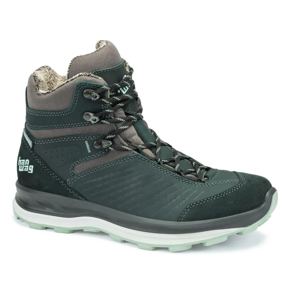 Hanwag Bluestrait Mid Lady ES winter wandelschoenen dames petrol mint< Wandelen