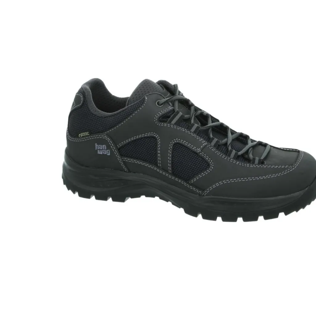 Wandelschoenen|Wandelschoenen-Hanwag Gritstone II GTX wandelschoenen heren asphalt black