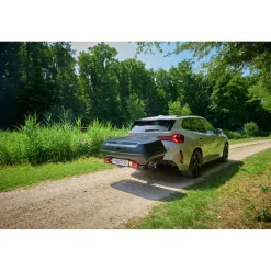 Hapro Boxer 420 L bagagebox hexagon black inclusief platform< Fietsartikelen|Dakkoffers & Accessoires