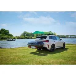 Hapro Boxer 420 L bagagebox hexagon black inclusief platform< Fietsartikelen|Dakkoffers & Accessoires