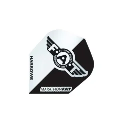 Harrows Darts  Darts Marathon F.A.T. flights zwart< Dartartikelen