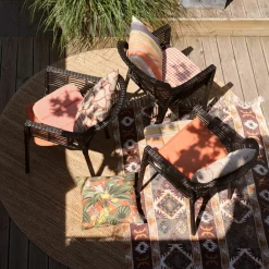 Hartman Delphine zitkussen 44 x 40 x 3 poule terra< Tuinkussens