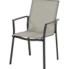 Tuinstoelen-Hartman Lea stapelbare tuinstoel anthracite xerix