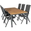 Tuinsets-Hartman Sonata 220 Capri 6 verstelbaar tuinset xerix teak  antraciet