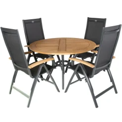 Tuinsets-Hartman South Wales 120 Troy Teak 4 verstelbaar tuinset xerix teak