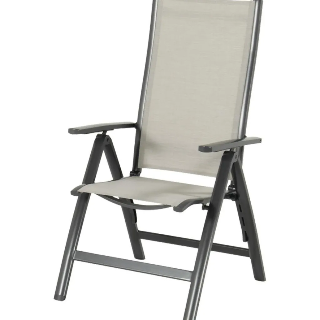 Tuinstoelen-Hartman Troy verstelbare tuinstoel anthracite xerix