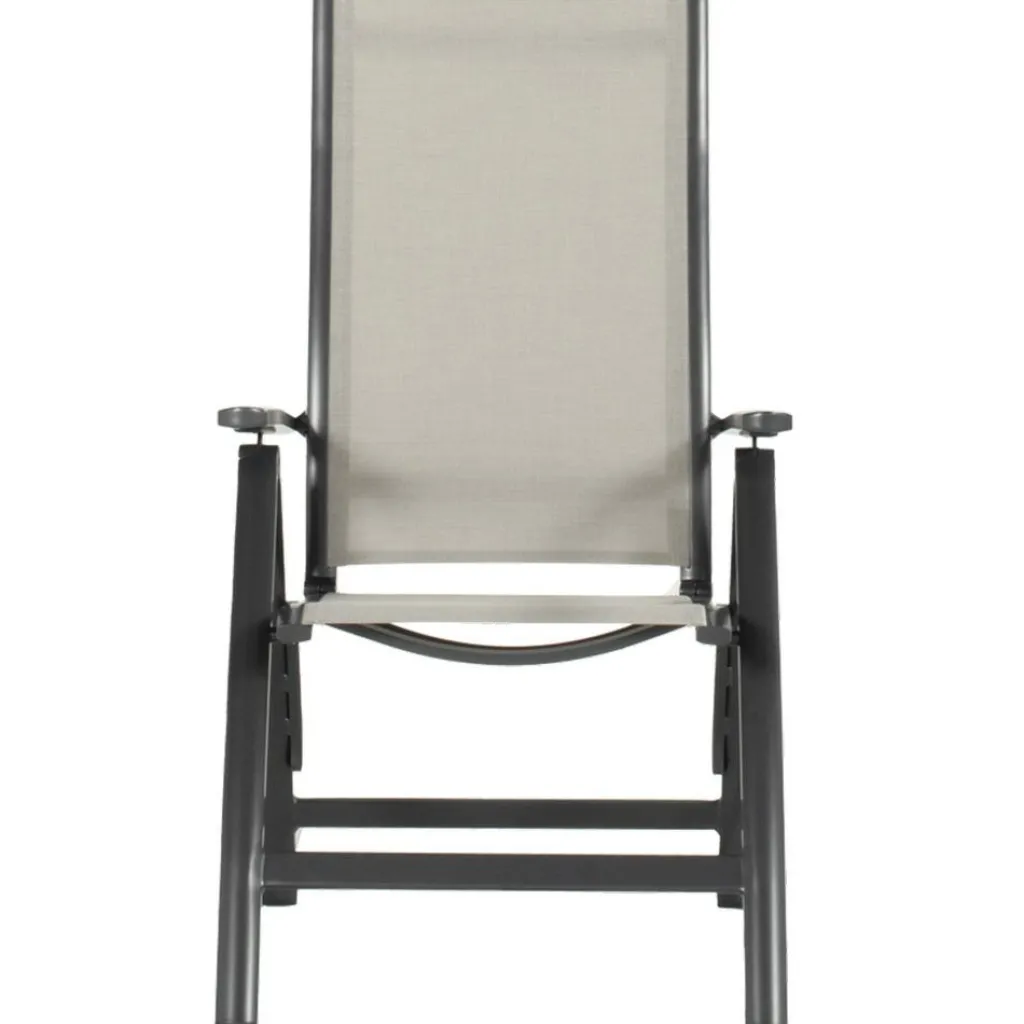 Tuinstoelen-Hartman Troy verstelbare tuinstoel anthracite xerix