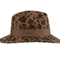 Hatland Cathy hoed dames leopard< Outdoor Hoed