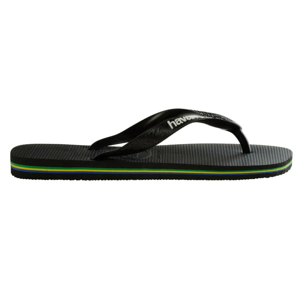 Slippers-Havaianas Brasil Logo slippers black
