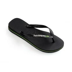 Slippers-Havaianas Brasil Logo slippers black