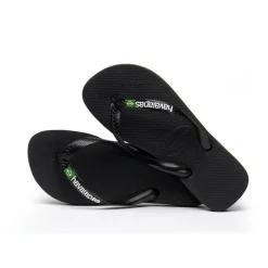 Slippers-Havaianas Brasil Logo slippers black