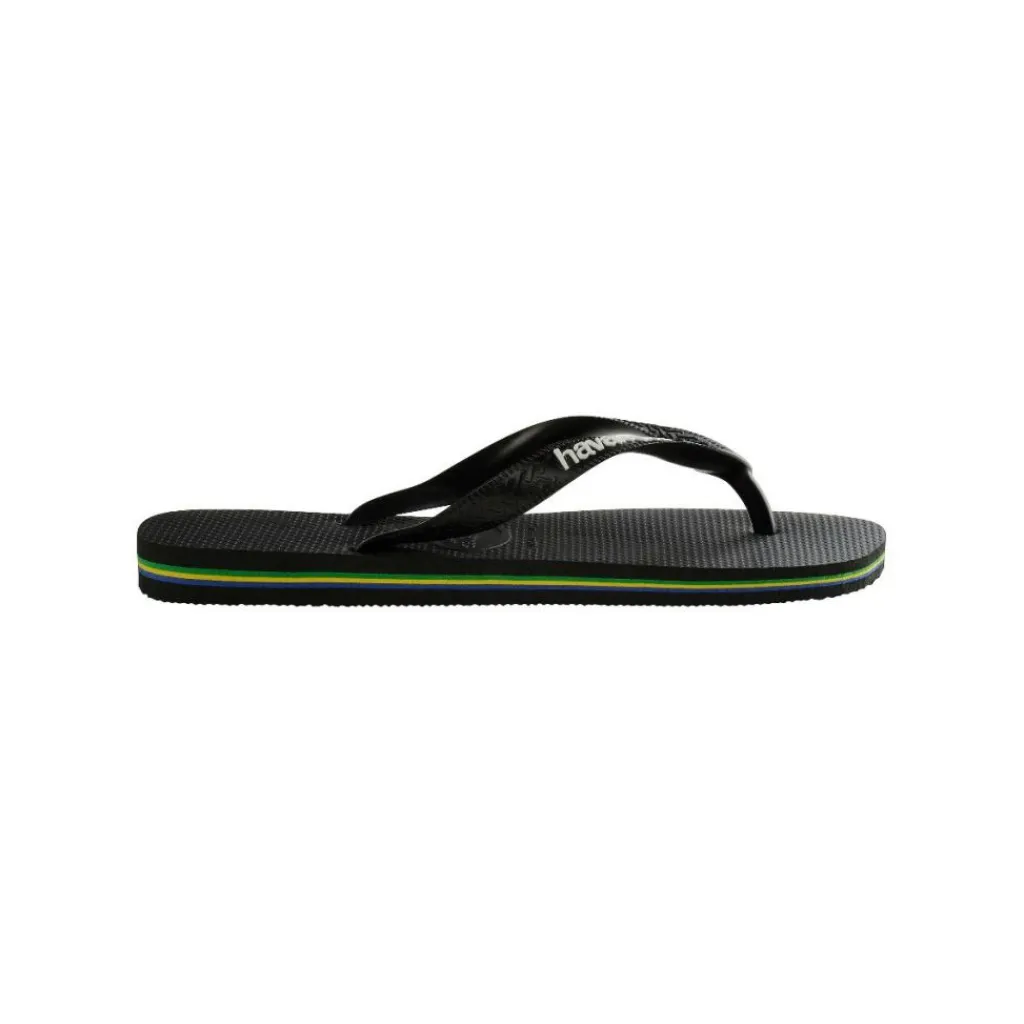 Slippers-Havaianas Brasil Logo slippers black