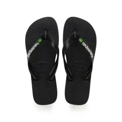 Slippers-Havaianas Brasil Logo slippers black