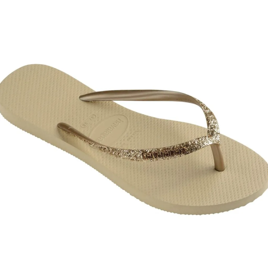 Slippers-Havaianas Slim Glitter II slippers sand grey