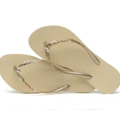 Slippers-Havaianas Slim Glitter II slippers sand grey