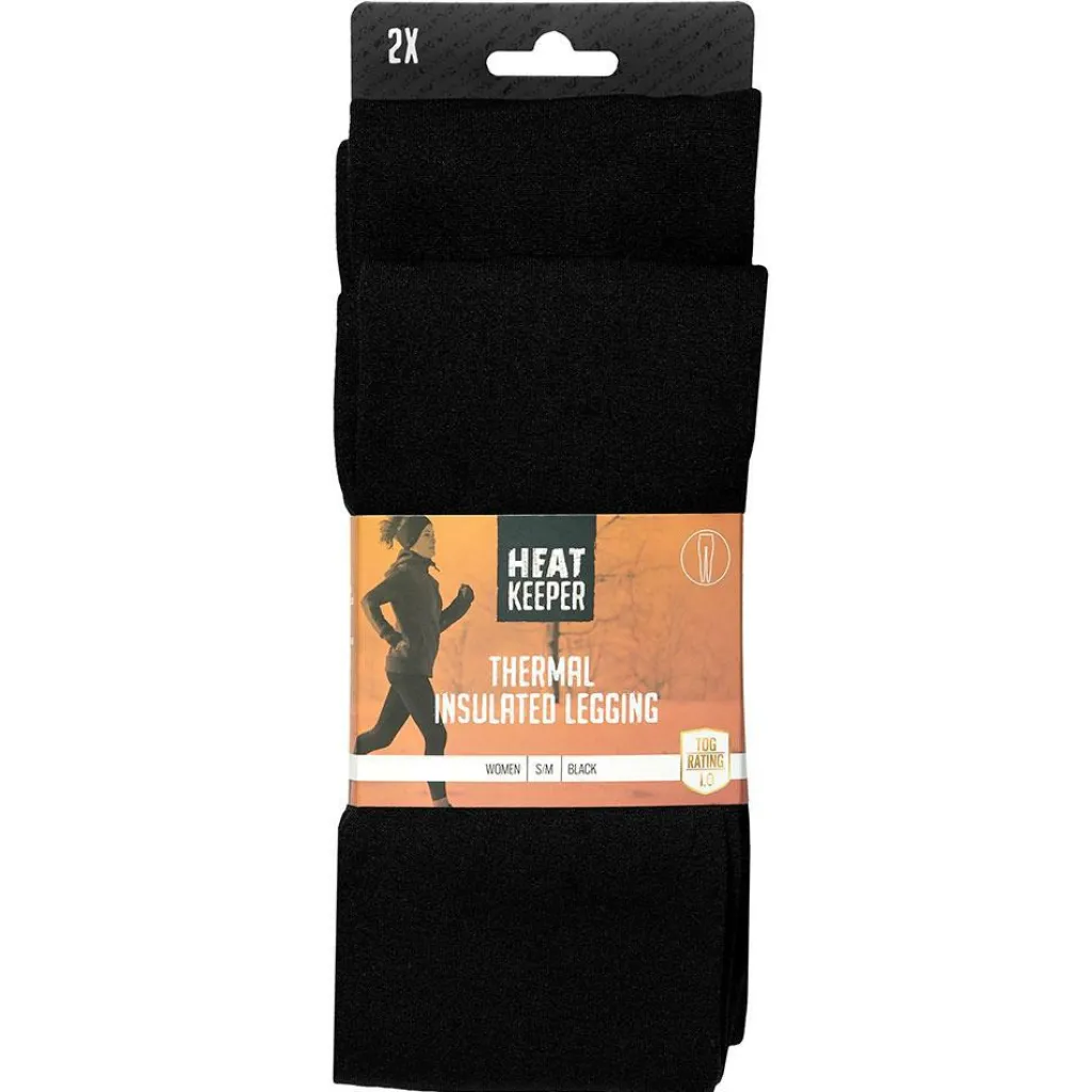 Thermokleding|Wintersport-Heatkeeper thermobroek dames black 2-pack