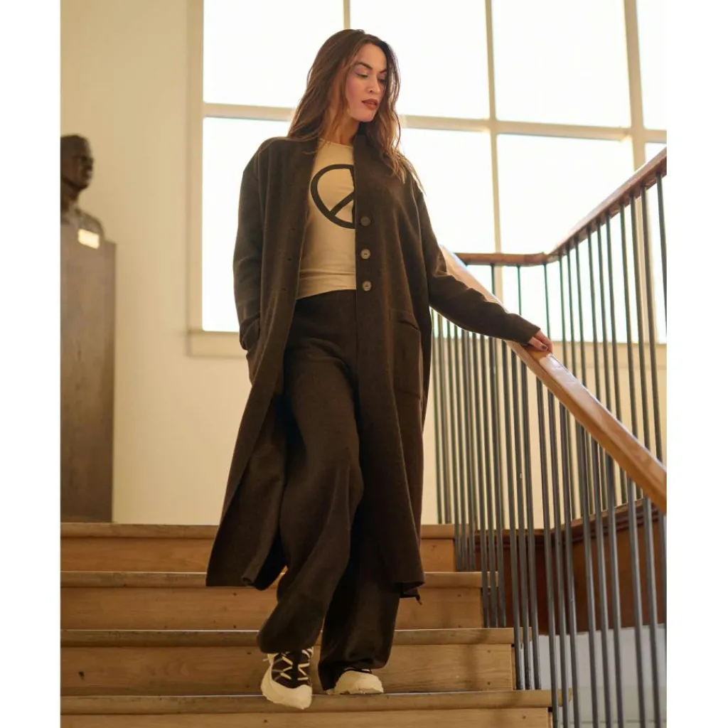 Henriette Steffensen Cardigan vest dames chokolate< Truien & Vesten