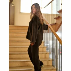 Henriette Steffensen  Pullover sweater dames chokolate< Truien & Vesten