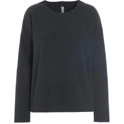 Henriette Steffensen  Round Neck sweater dames soft black< Truien & Vesten