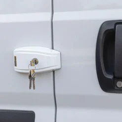 Beveiliging-HEOSolution HEOSafe Van Security veiligheidsslot wit per 2 stuks