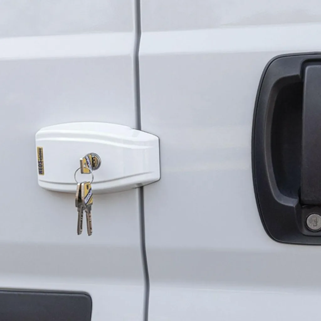 Beveiliging-HEOSolution HEOSafe Van Security veiligheidsslot wit per 2 stuks