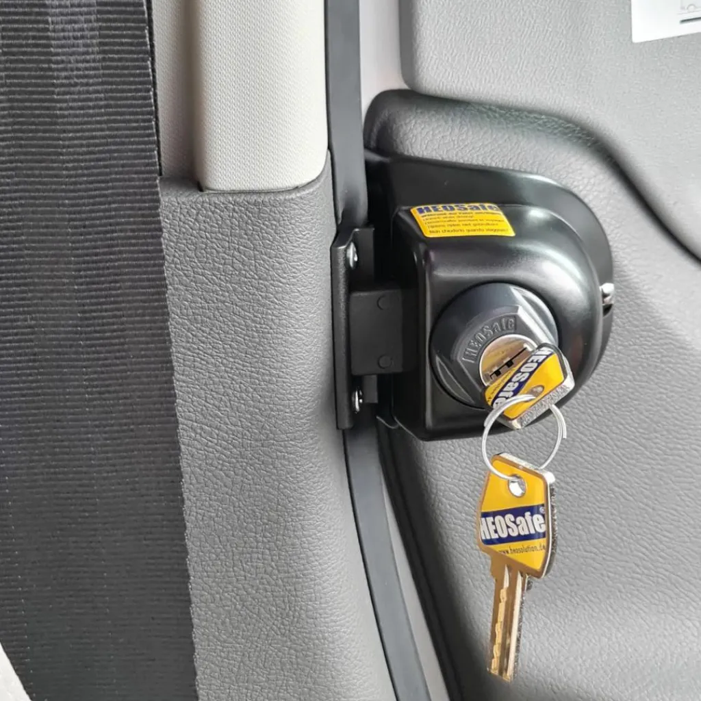 Beveiliging-HEOSolution HEOSafe veiligheidsslot Ford Transit vanaf 2014