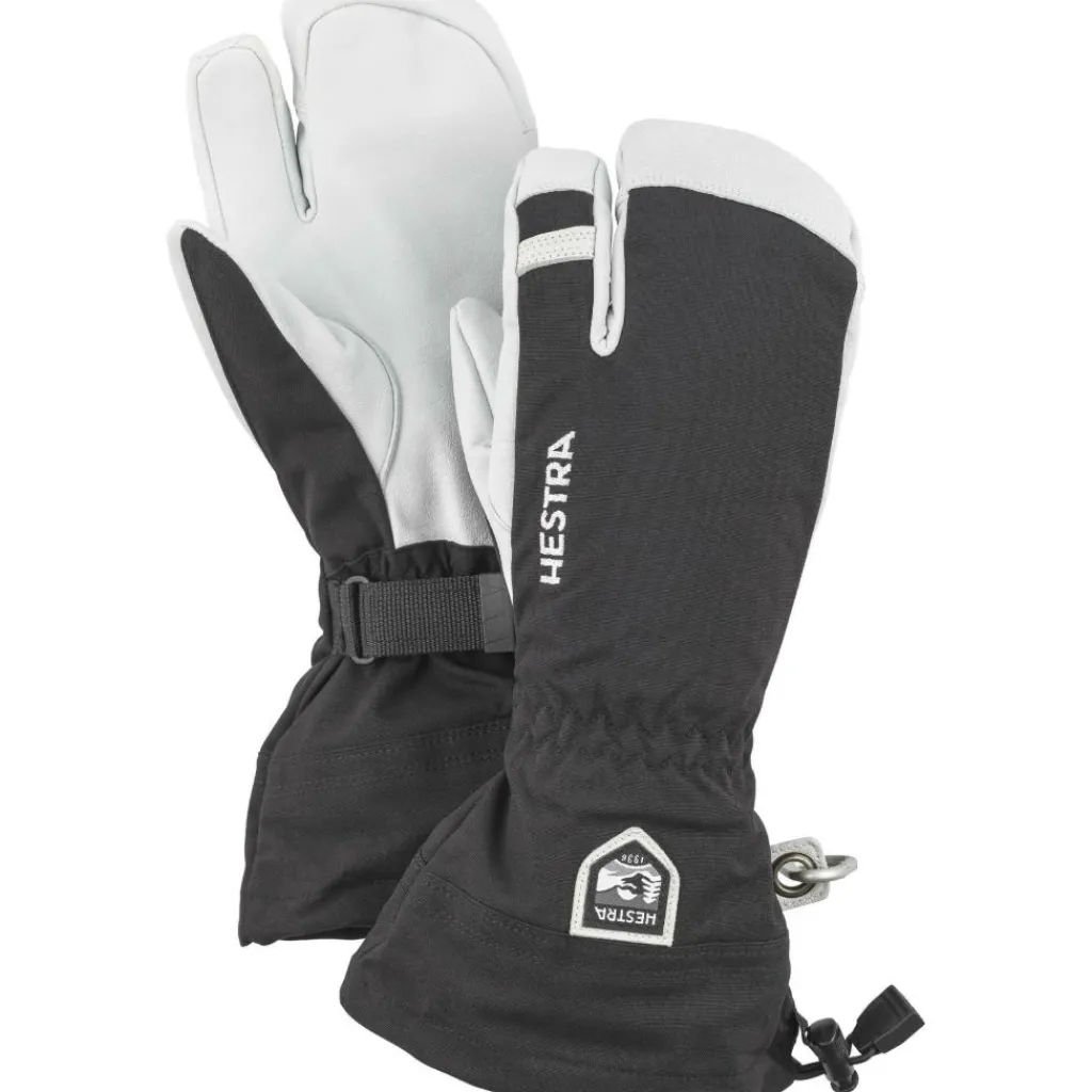 Handschoenen & Wanten|Wintersport-Hestra Army Leather Heli Ski lobster handschoenen black