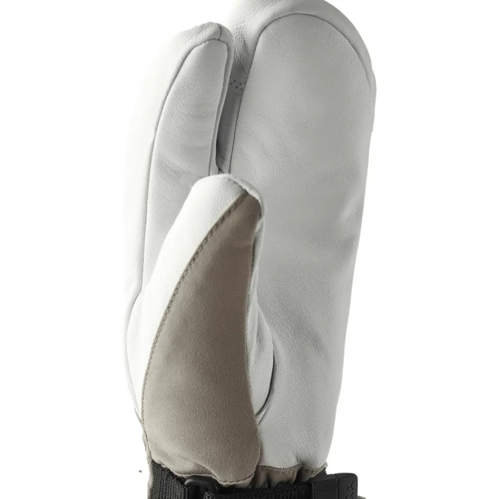 Hestra Heli Ski Lobster handschoenen dames khaki offwhite< Handschoenen & Wanten|Wintersport