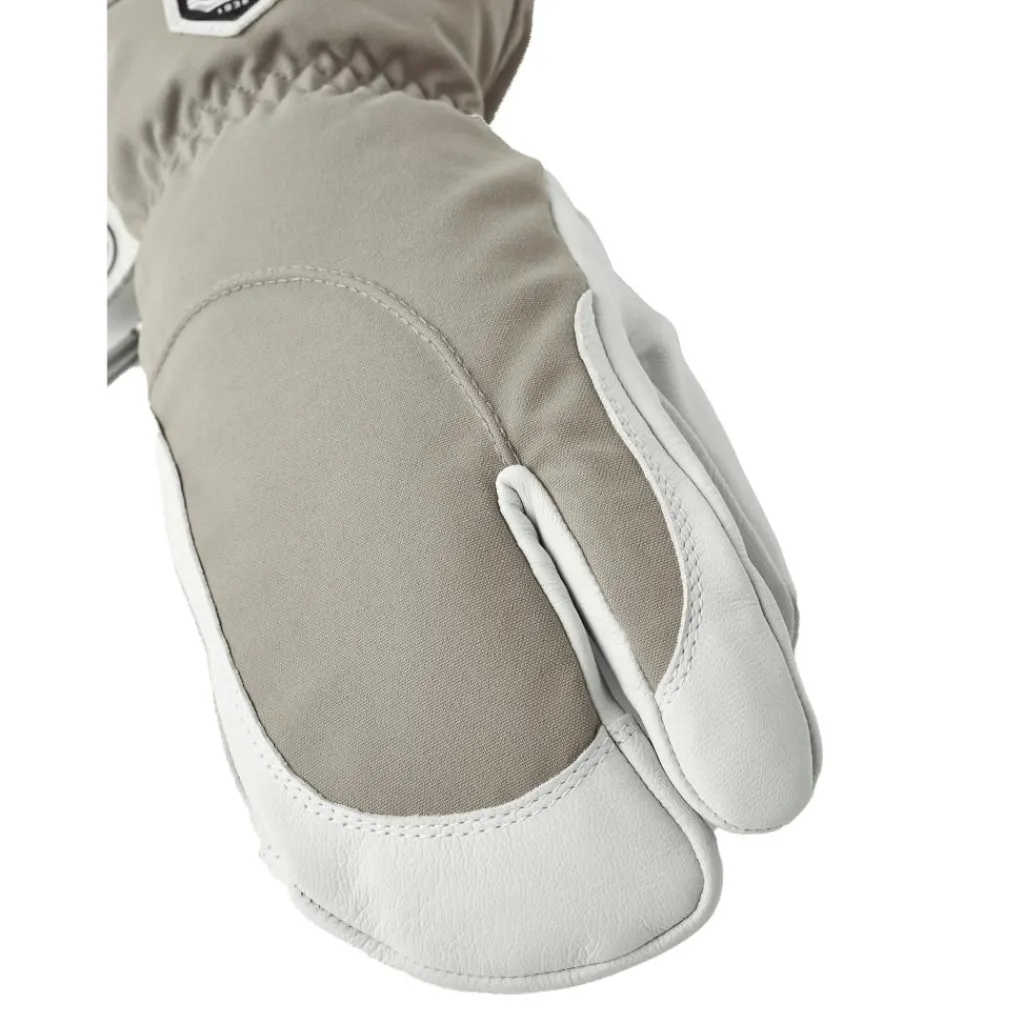 Hestra Heli Ski Lobster handschoenen dames khaki offwhite< Handschoenen & Wanten|Wintersport