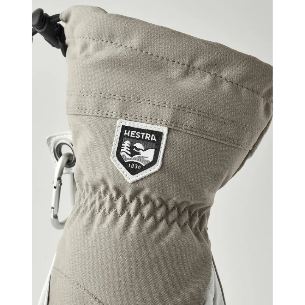 Hestra Heli Ski Lobster handschoenen dames khaki offwhite< Handschoenen & Wanten|Wintersport