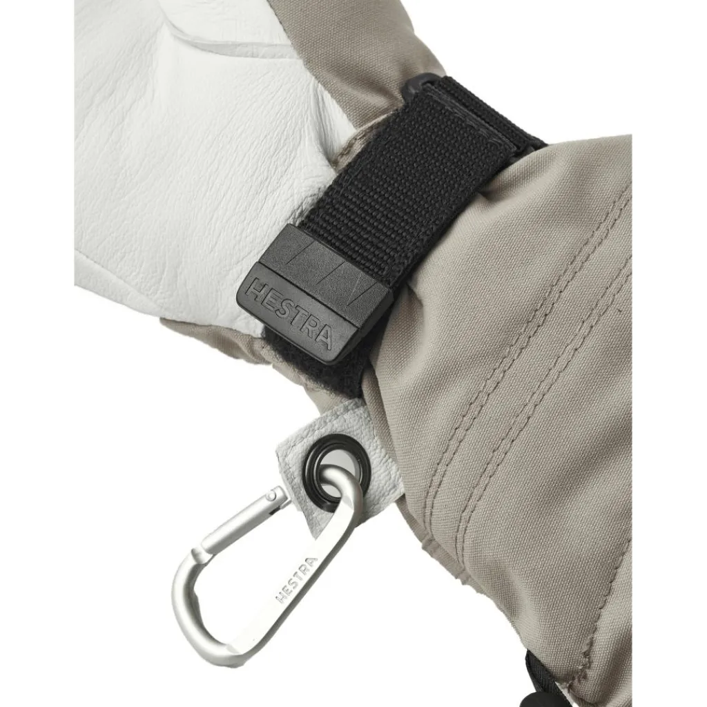 Hestra Heli Ski Lobster handschoenen dames khaki offwhite< Handschoenen & Wanten|Wintersport