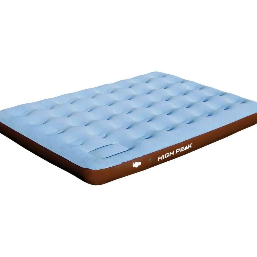 Luchtbedden-High Peak Comfort Plus Double luchtbed blue brown