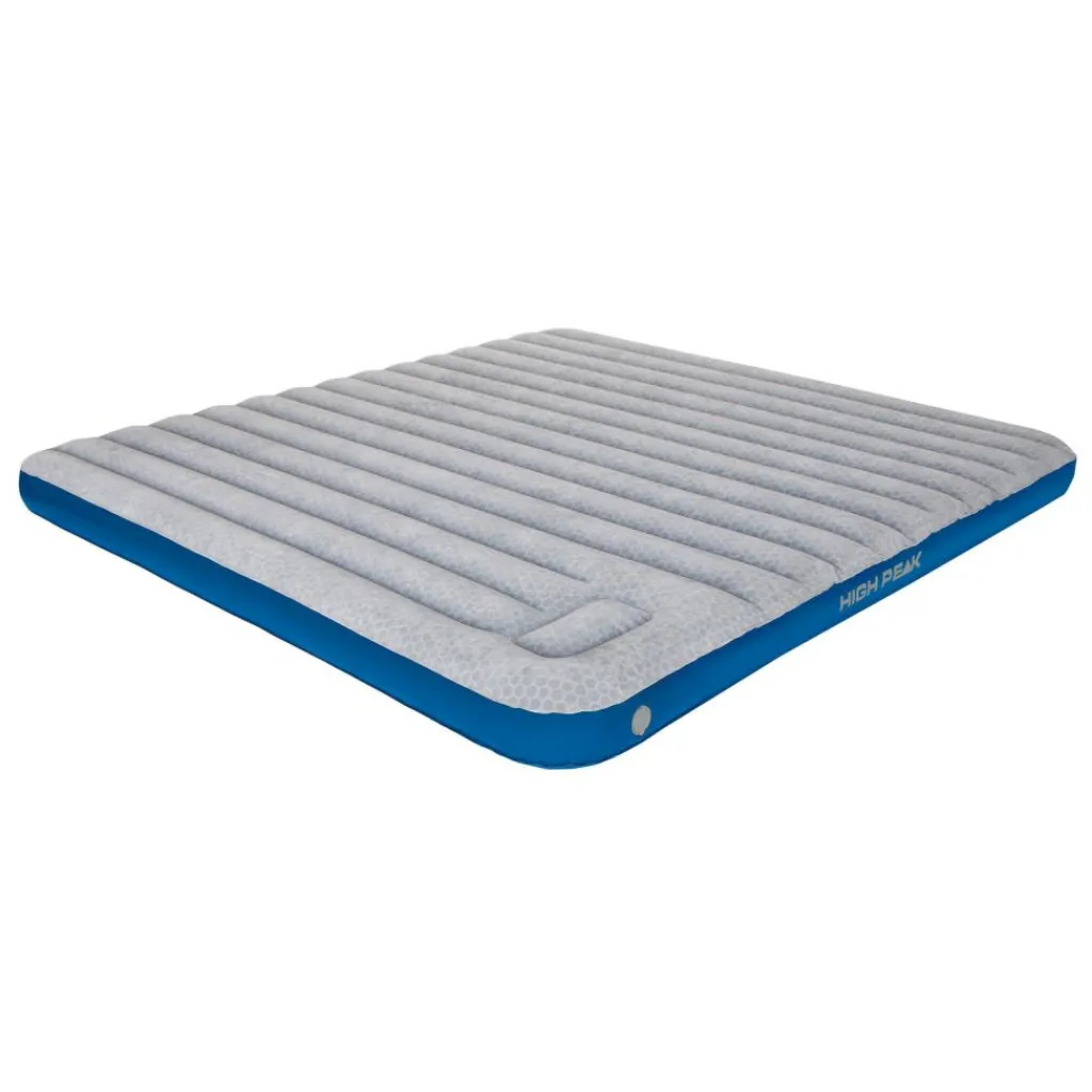 Luchtbedden-High Peak Cross Beam King Extra Long luchtbed light grey blue