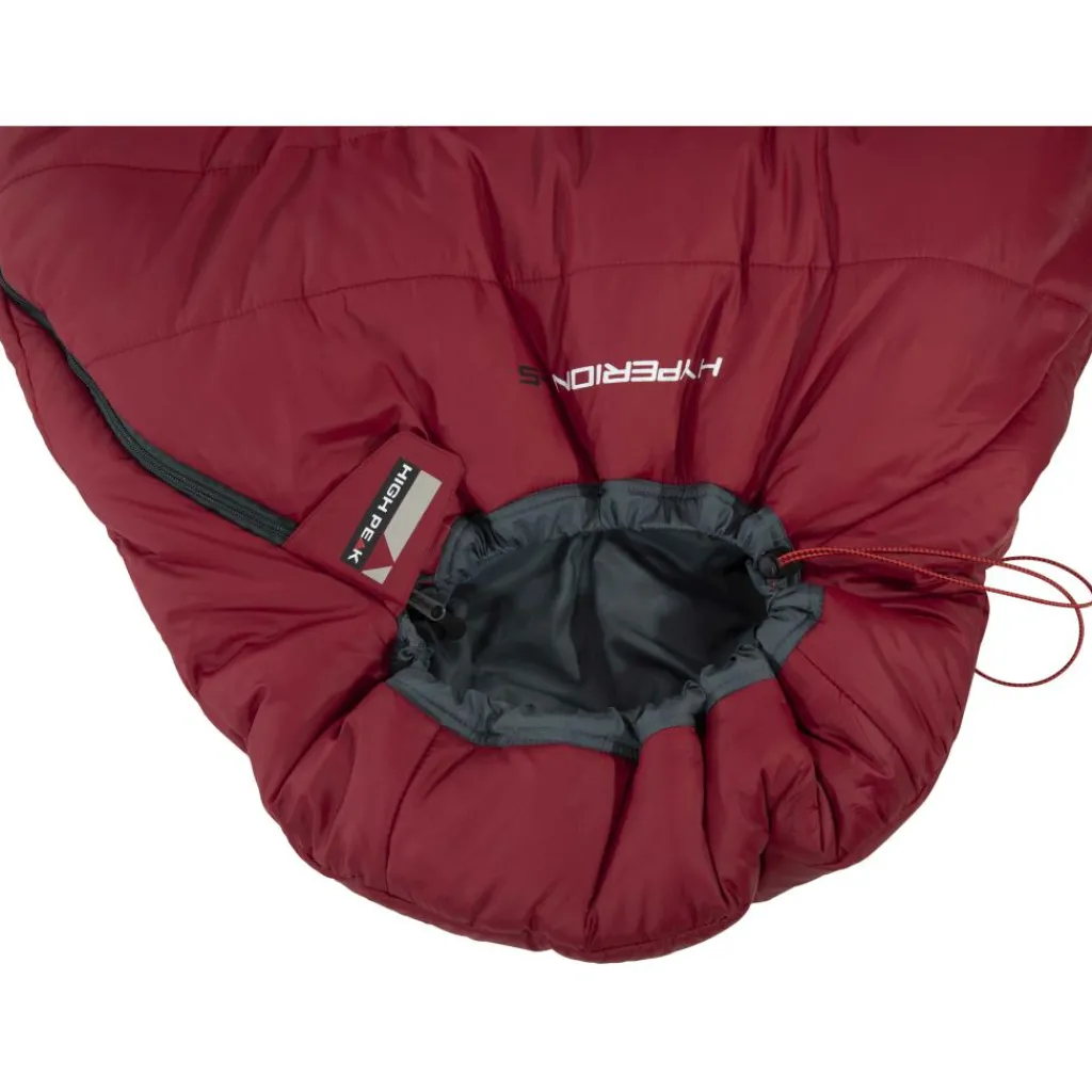 Slaapzakken-High Peak Hyperion 1M mummy slaapzak dark red grey