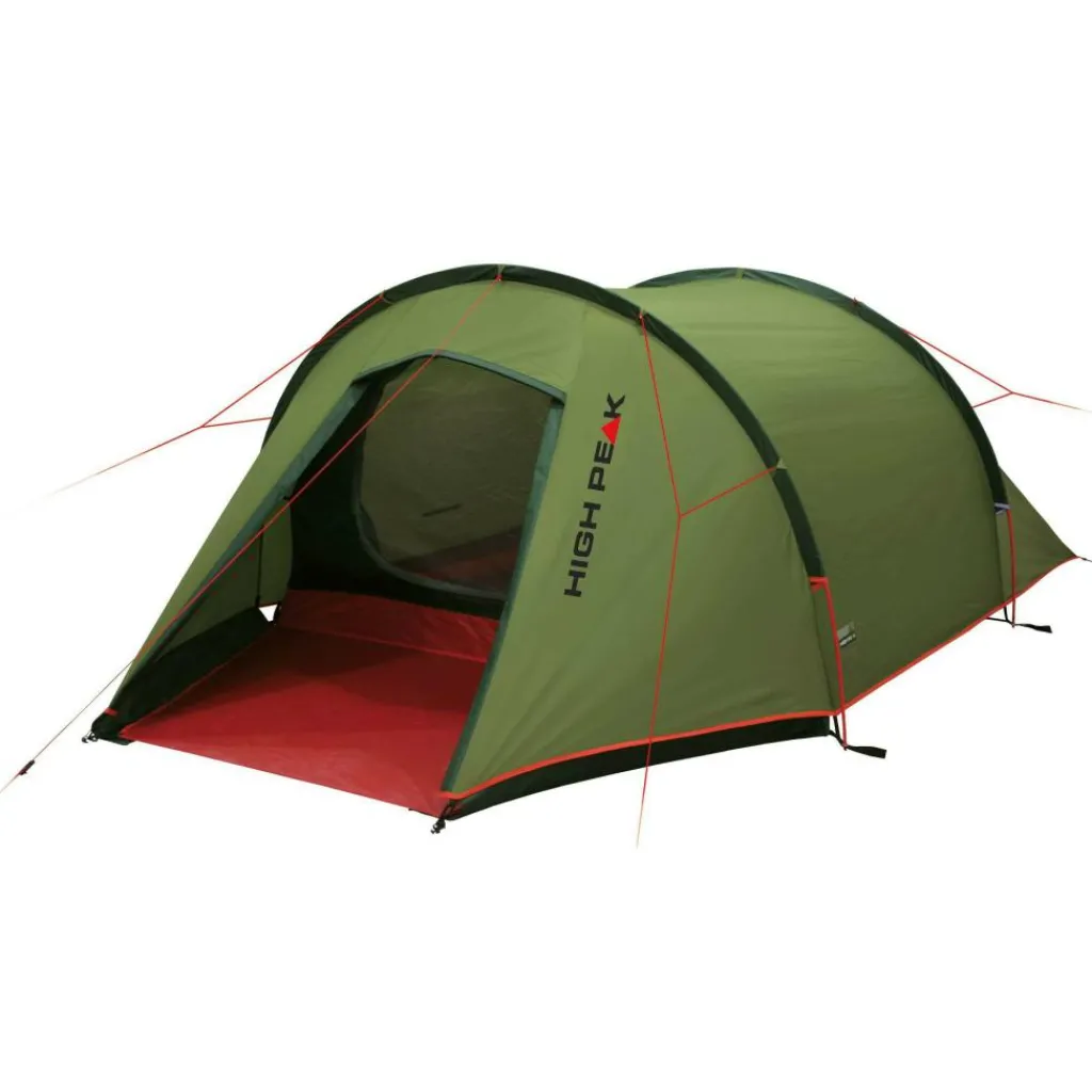 2-Persoons Tent|Tunneltenten-High Peak Kite 2 LW lichtgewicht tunneltent pesto red