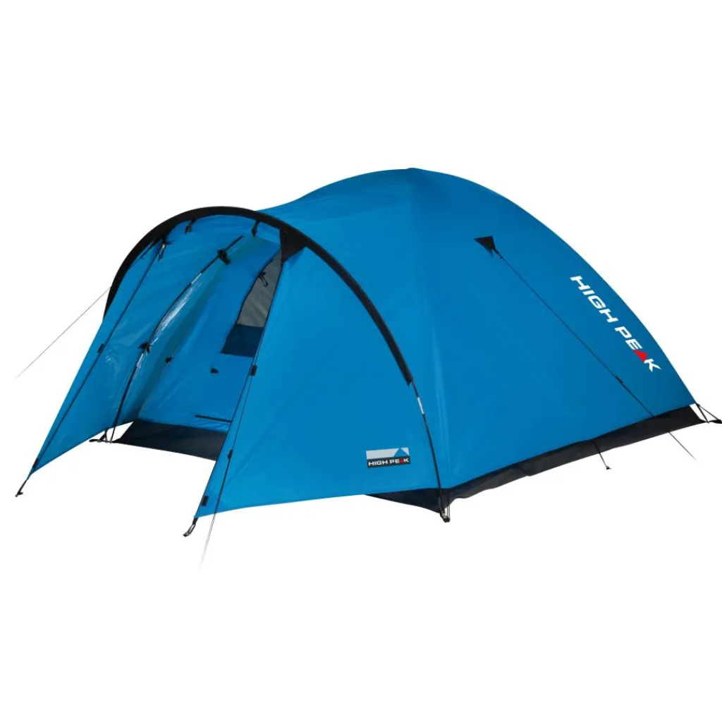 3-Persoons Tent|Bijzettenten-High Peak Narvik 3 koepeltent blue grey
