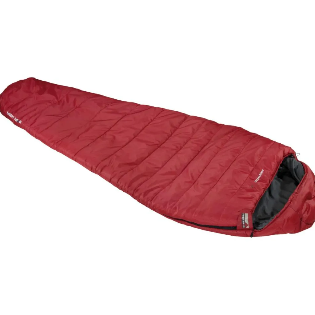 High Peak Redwood 3 mummy slaapzak dark red grey< Slaapzakken