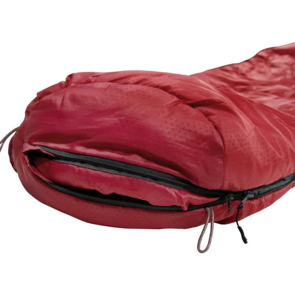 High Peak Redwood 3 mummy slaapzak dark red grey< Slaapzakken